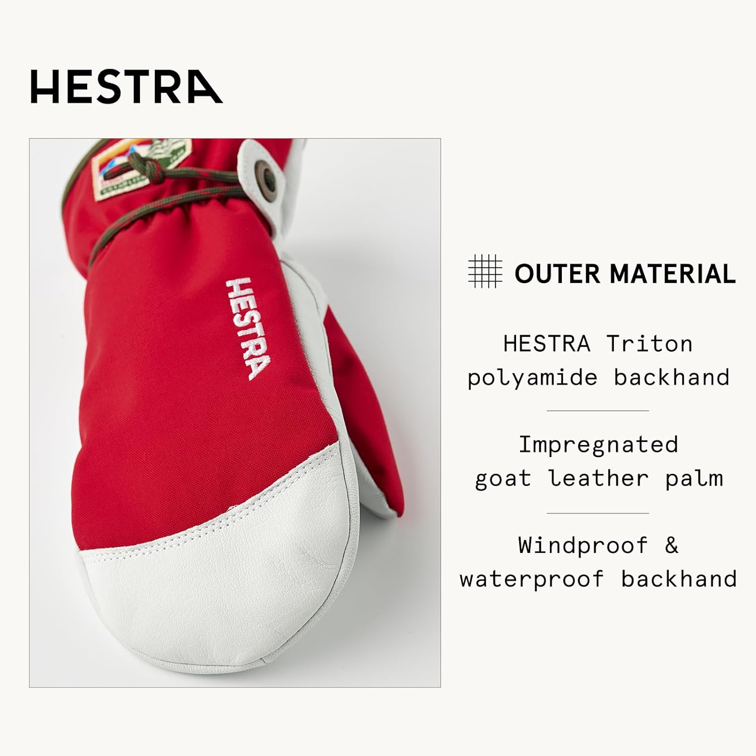 Hestra Unisex Wakayama Jr Mitt, (Youth 3-7yrs) Insulated, Waterproof Alpine Ski & Snowboarding Mittens, Boys & Girls