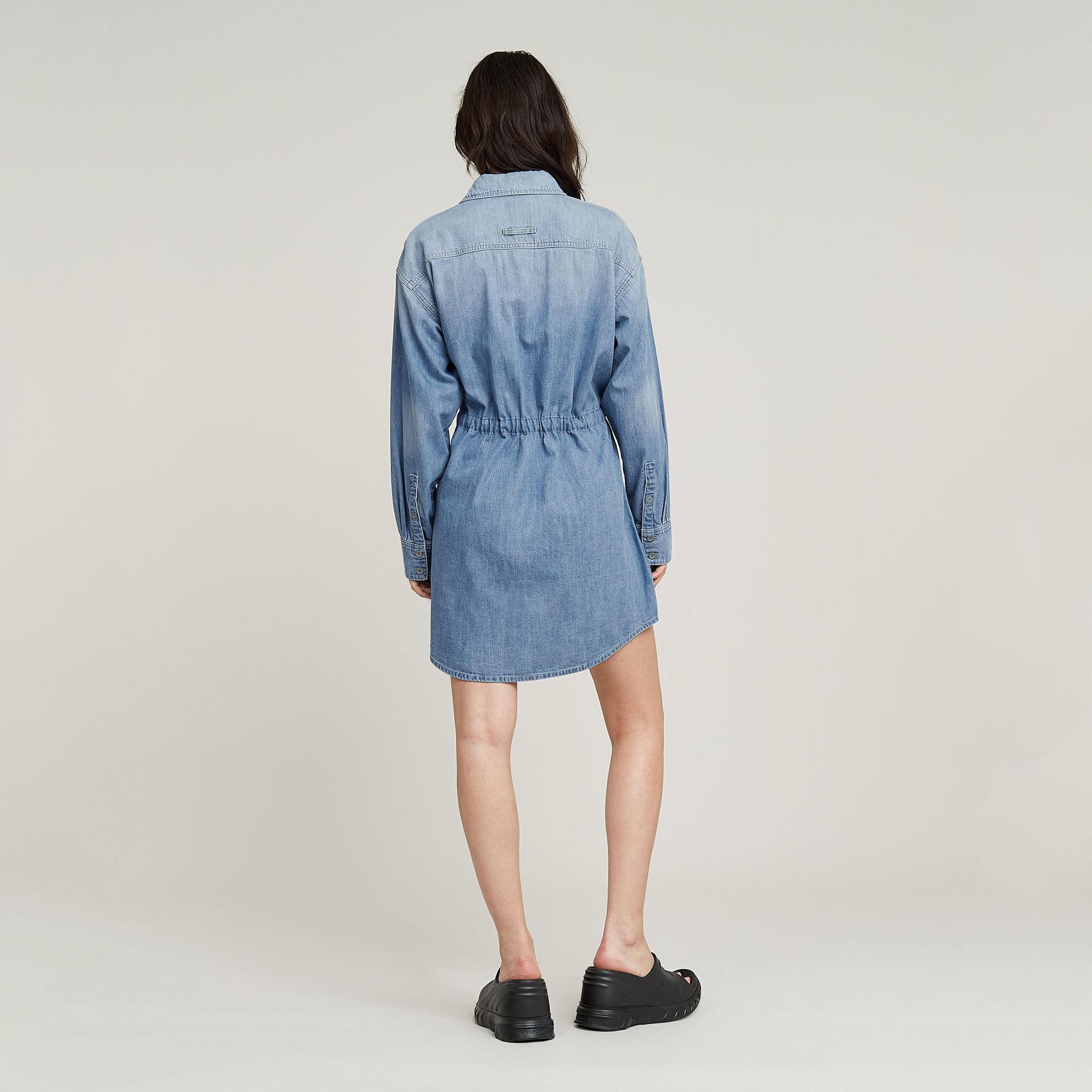 G-Star Damen Relaxed Drawcord Denim Dress