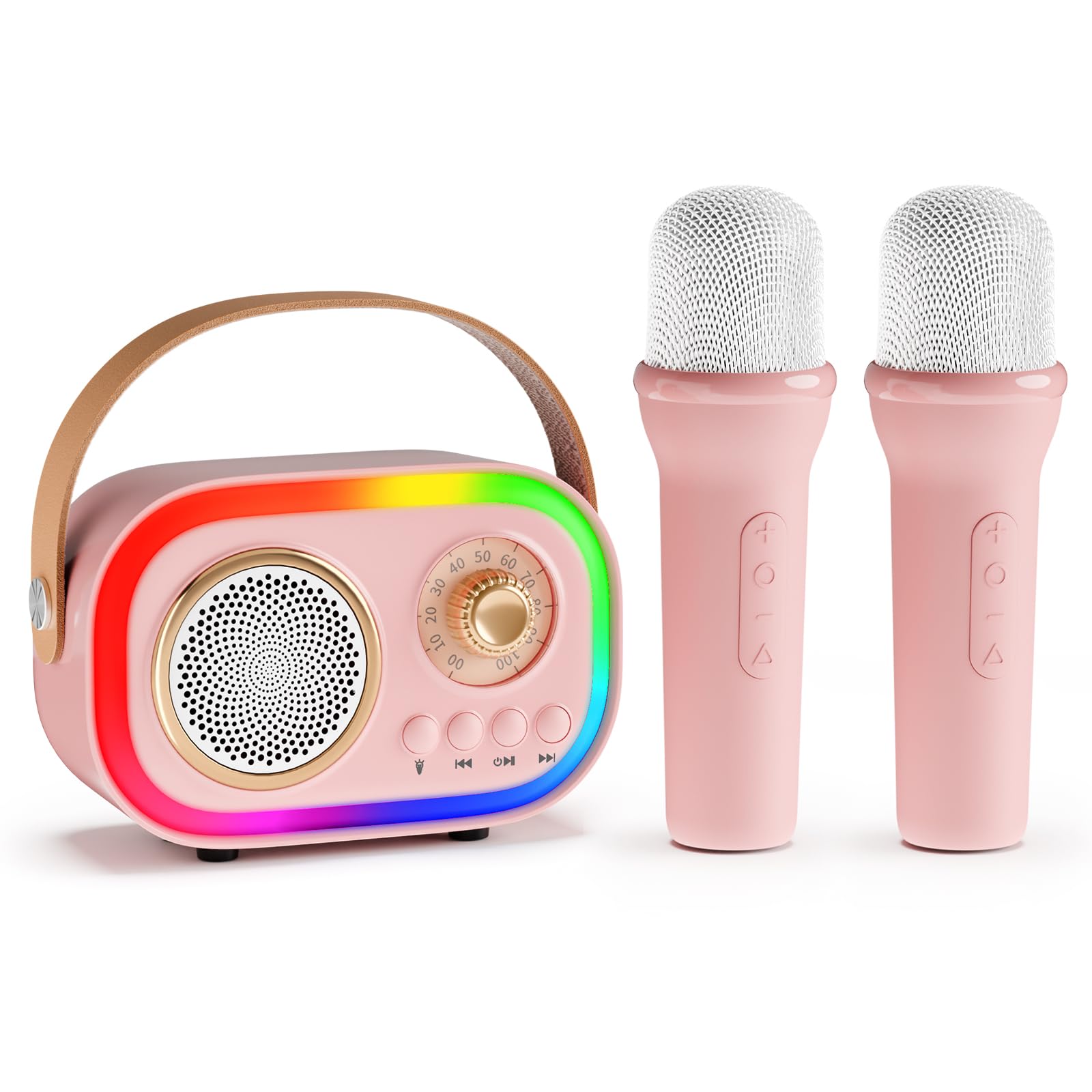 Micro Karaoke Enfant, Cadeau Fille 4-12 Ans Anniversaire Jouet Fille 3-12 Ans Microphones