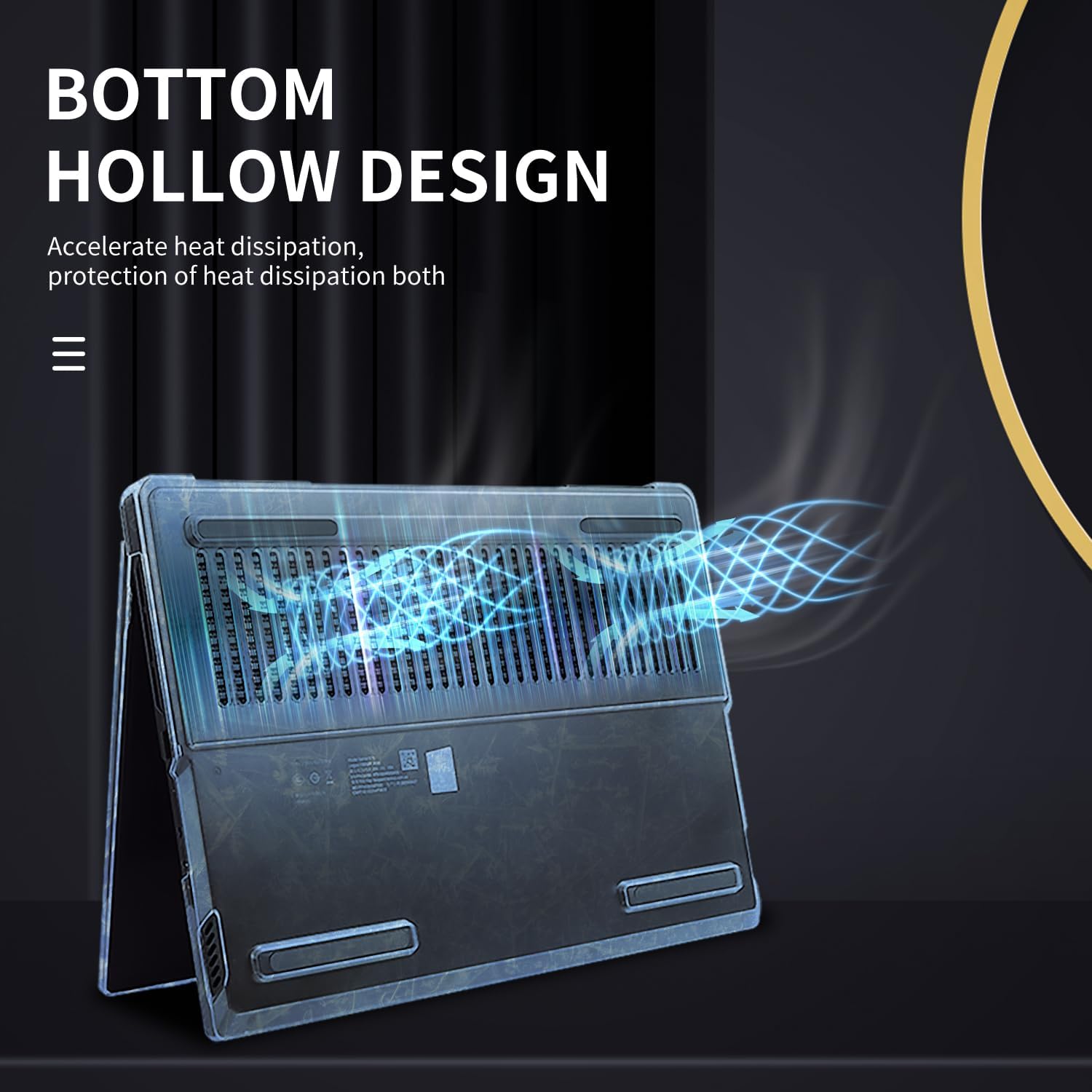 4-in-1 Protective Laptop Case for 2024 Legion Pro 5 16IRX9/16ARX8/16IRX8 Frosted Transparent Hard Shell+Screen Film+Keyboard Cover for Legion Pro 5i Gen 9 - Image 6