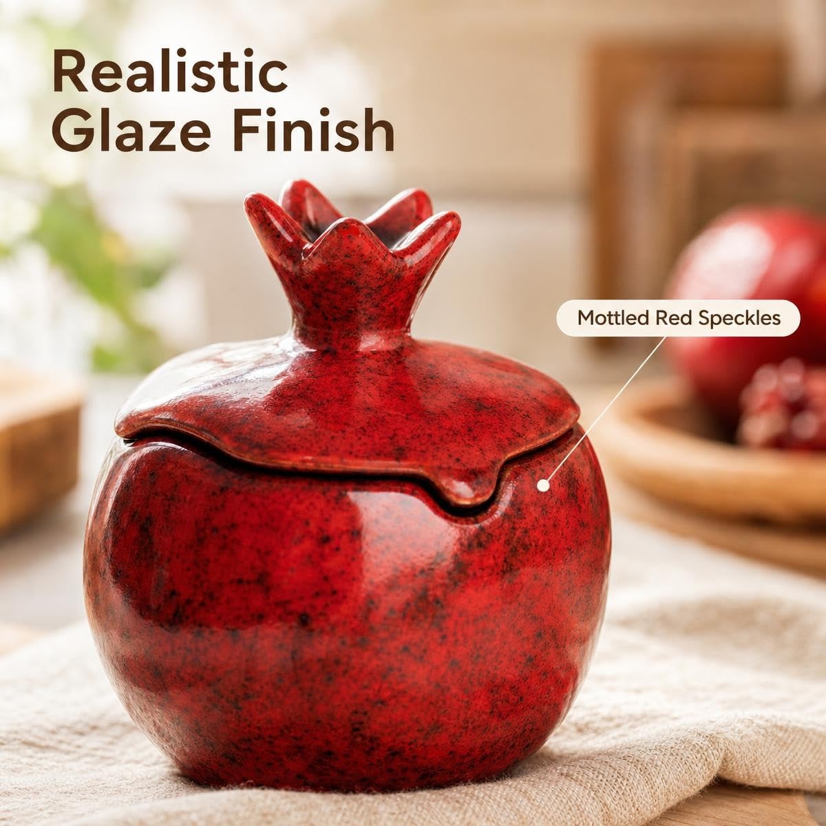 Pomegranate Salt Cellars - Set of 2 -3