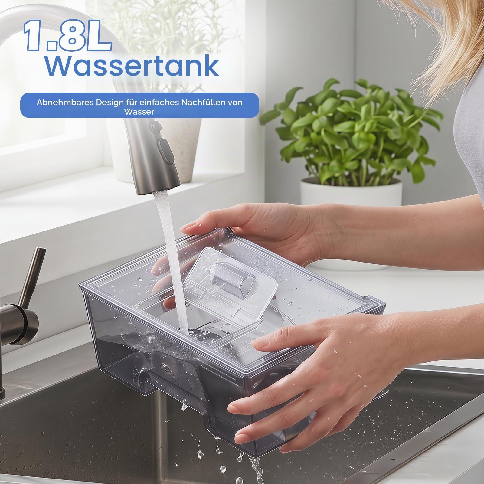 COSTWAY Eiswürfelmaschine für klare Halbmond-Eiswürfel, 12 kg/Tag,