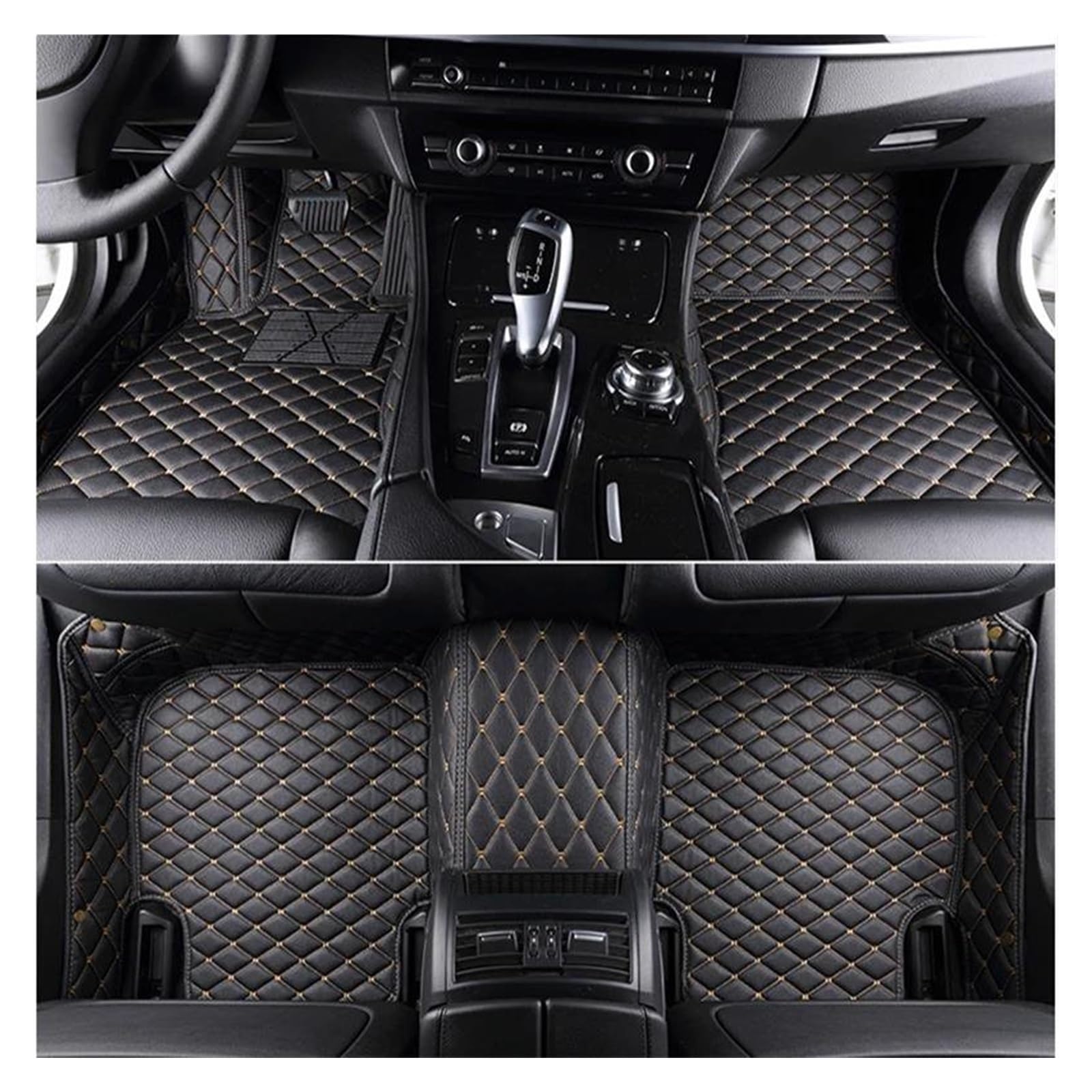 Tapis de sol voiture Mazda 3 sur mesure 3D beige noir
