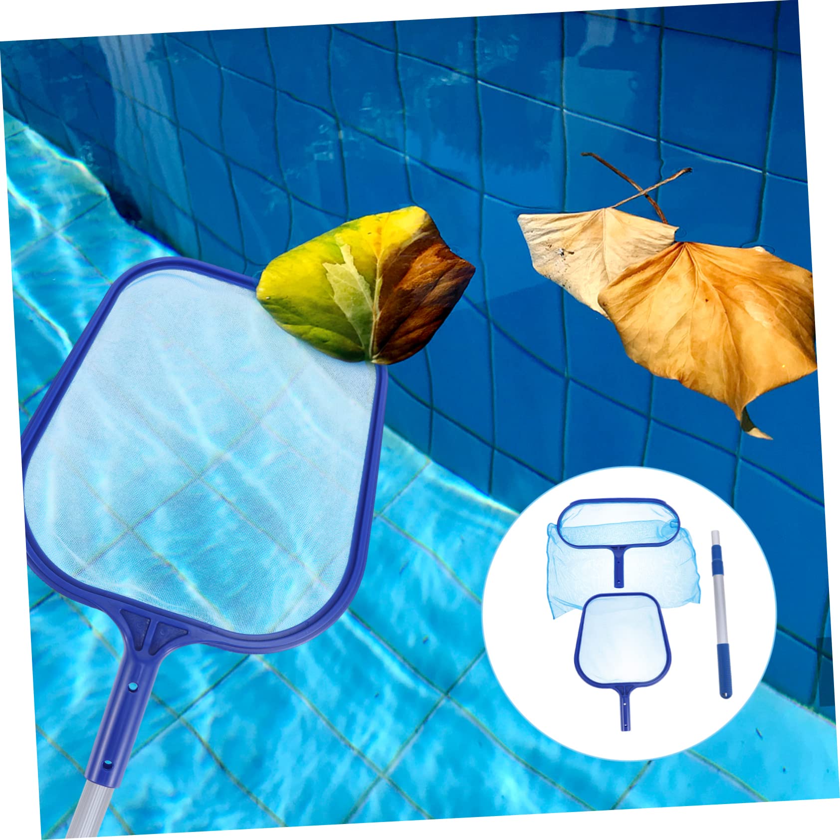 YARNOW 2 Juegos Red De Limpieza De Piscinas Rastrillos Accesorios para Redes De Limpieza De Piscinas Accesorios para Piscinas Red De Pesca De Piscina Malla Fina para Neto Aluminio