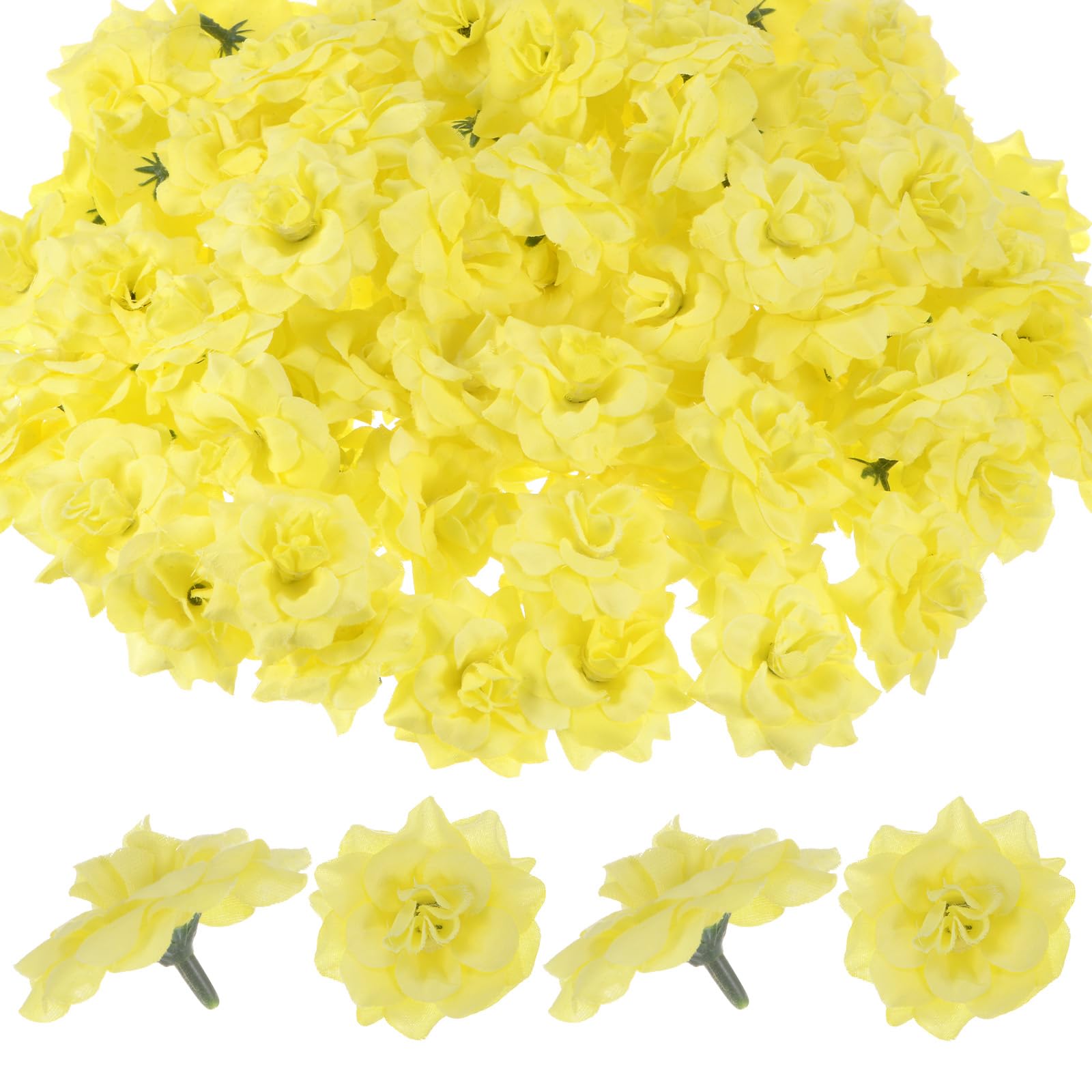 M METERXITY 100-Pack Artificial Roses Heads, Silk Faux Rose Head for Wedding/Bouquet/Flower Wall/DIY Crafts/Party Decoration