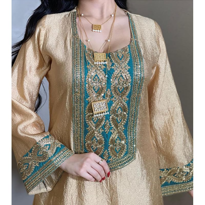 Djellaba Femme Qualité Premium - Caftan 1 Pièce - Sublime Djellaba Portable Comme Une Abaya