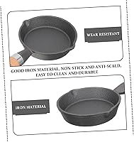 Vista 4 de Yardwe Sartén Mini Sartén Cuerpo de Hierro Resistente Ideal para Cocinar Tortilla Desayuno