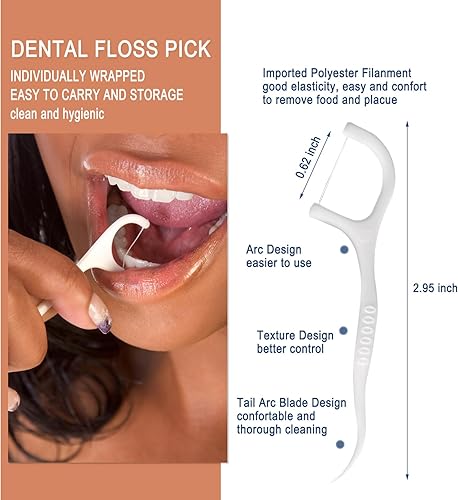 Miniatura 5 de 30 cepillos de dientes desechables con hilo dental envueltos individualmente, cepillo de dientes desechable de 2 colores, pasta de dientes de 0.35