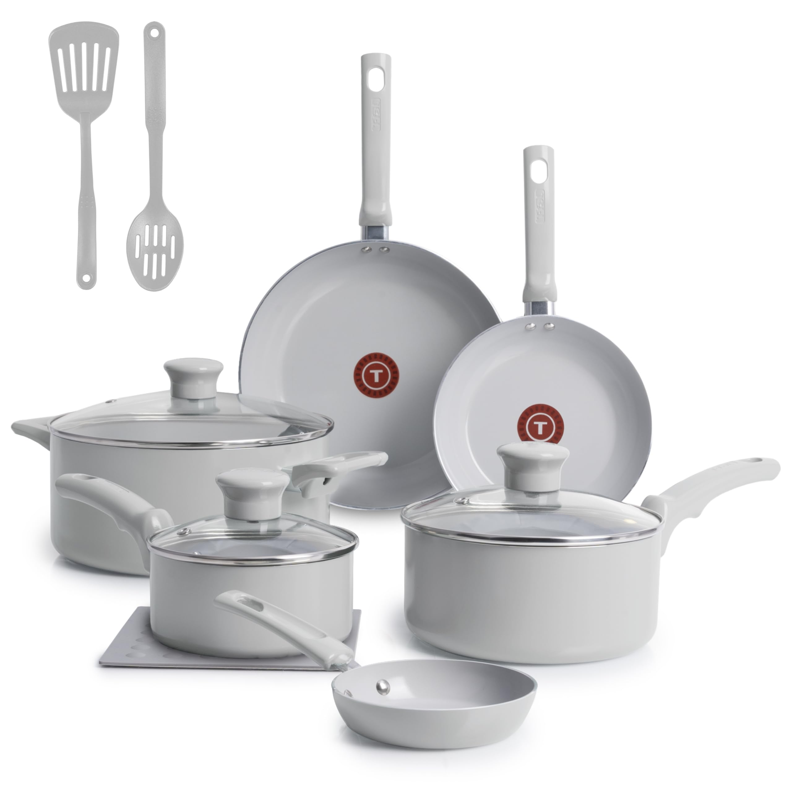 Amazon.com: T-Fal Refresh Ceramic Nonstick Cookware Set, 12-Piece