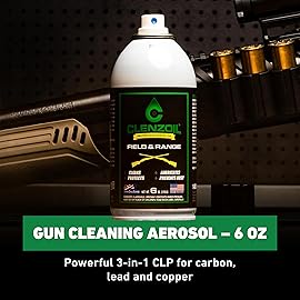 CLENZOIL Field & Range Aerosol - CLP Gun Lubricant - Premium Firearm Maintenance - Rust Preventative - 6 oz Aerosol Spray