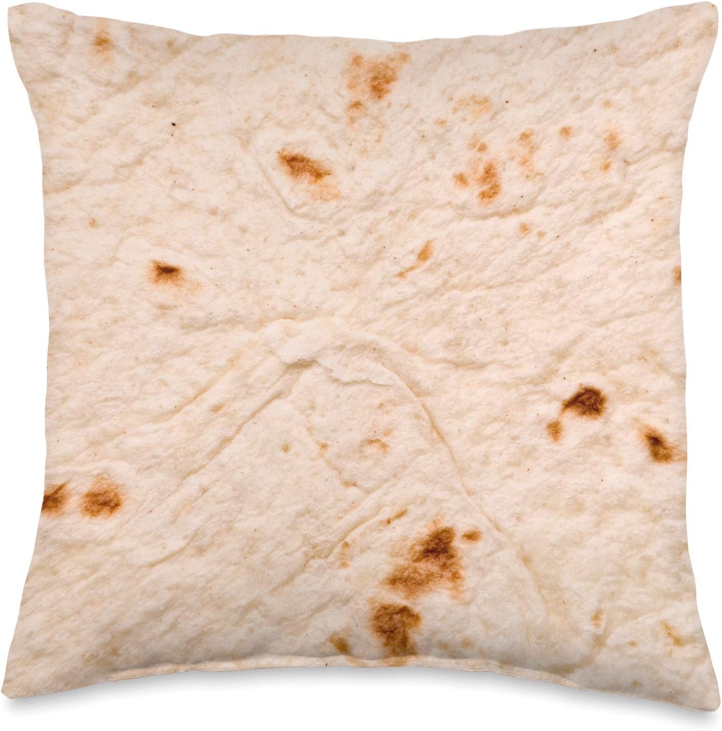 Classic Mexican Soft Taco Tortilla Wrap Throw Pillow