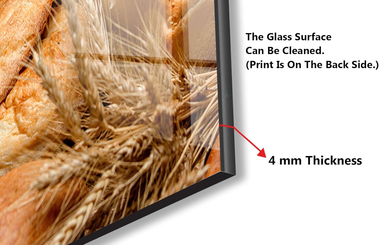 Myphotostation.com 30Wx58H'' Tempered Glass Stove Backsplash Kitchen Tile Decor Stove Back Cover Glass Splashback Tile for Stove Top Cover Toughened Glass Cooker Protector 63