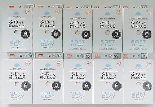 Juego de arcilla suave, paquete de 10 unidades (1, color blanco)