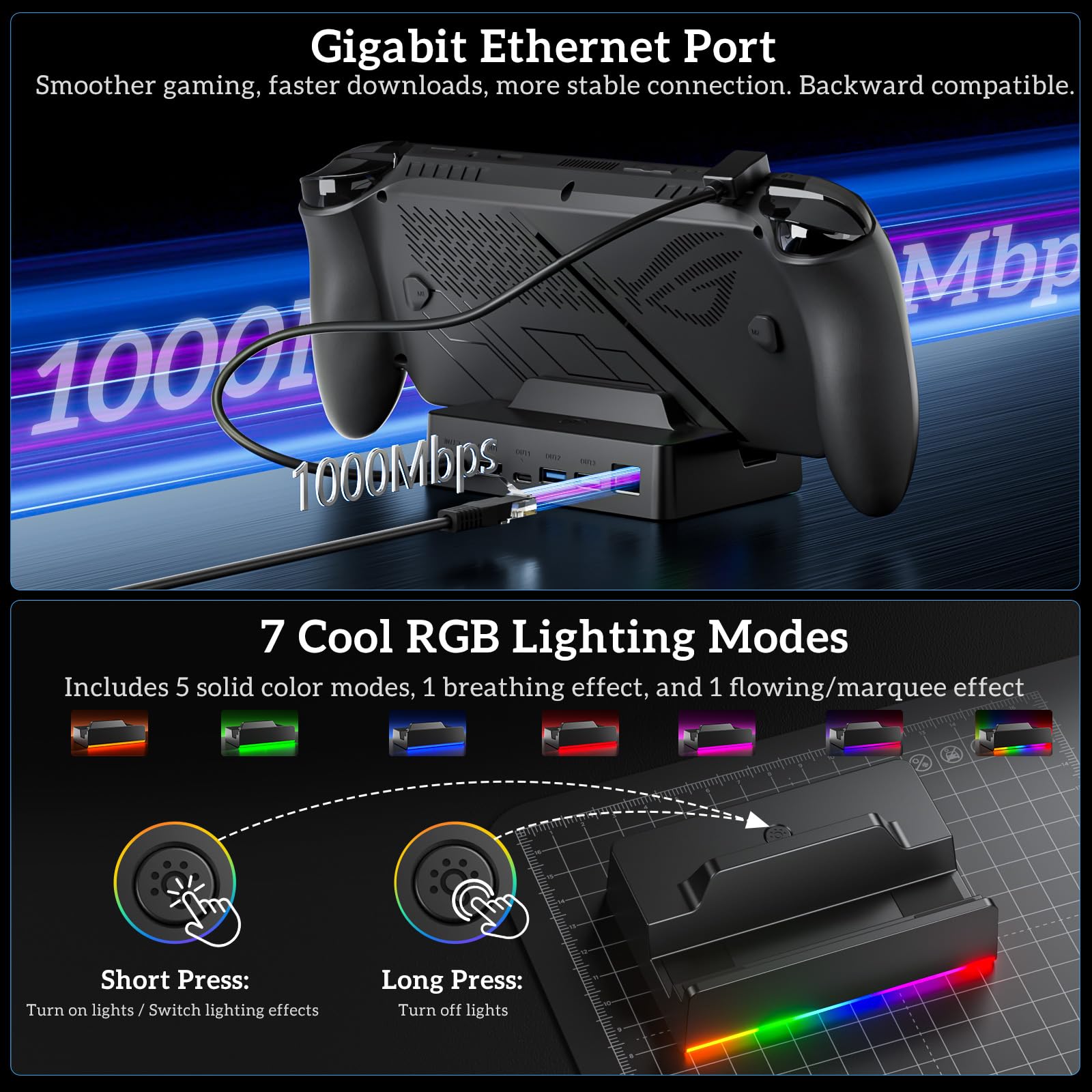 Docking Station per Steam Deck - Nero
