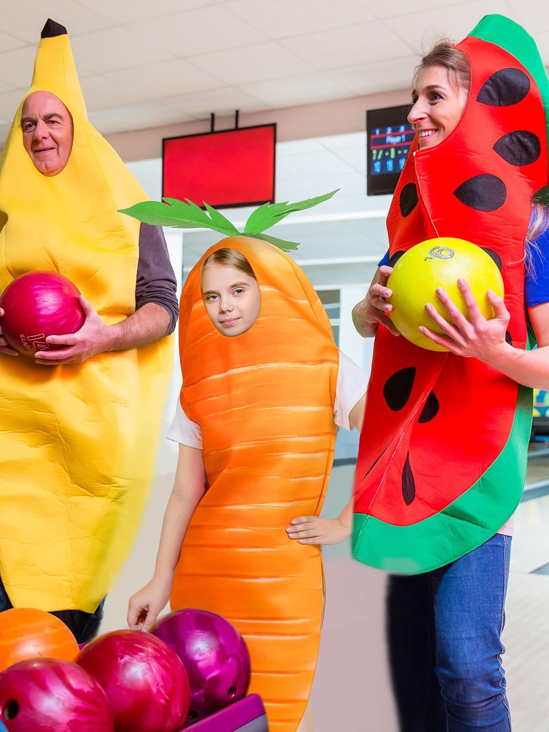 Funtery Easter Carrot Costume Orange Vegetable Carrot Cosplay Funny Vegetable Food Costume Suit for Easter Cosplay Stage Performance Birthday Dress up Party