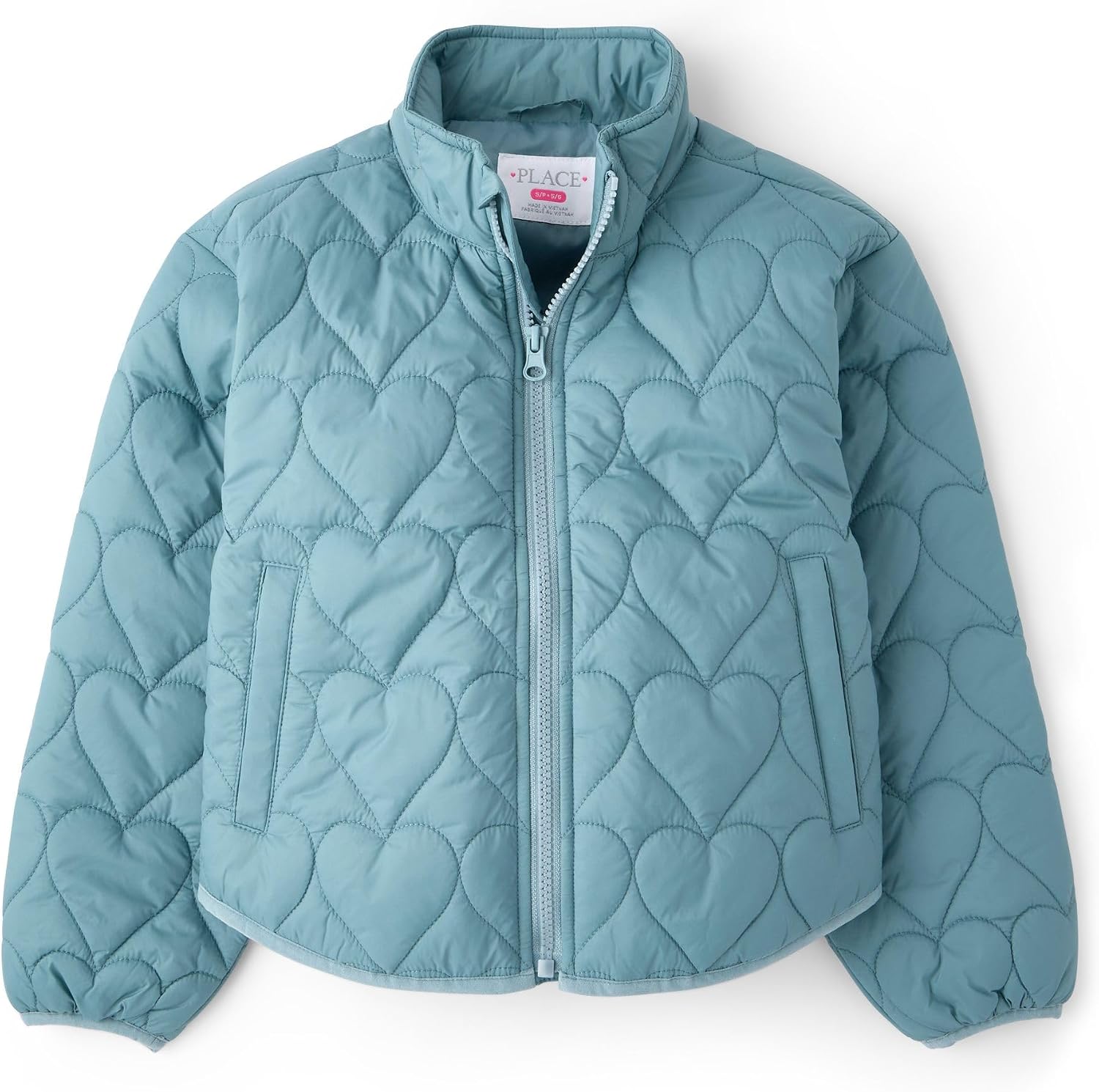 The Children's Place Girls' Water and Wind-resistant Quilted Packable Puffer Jacket