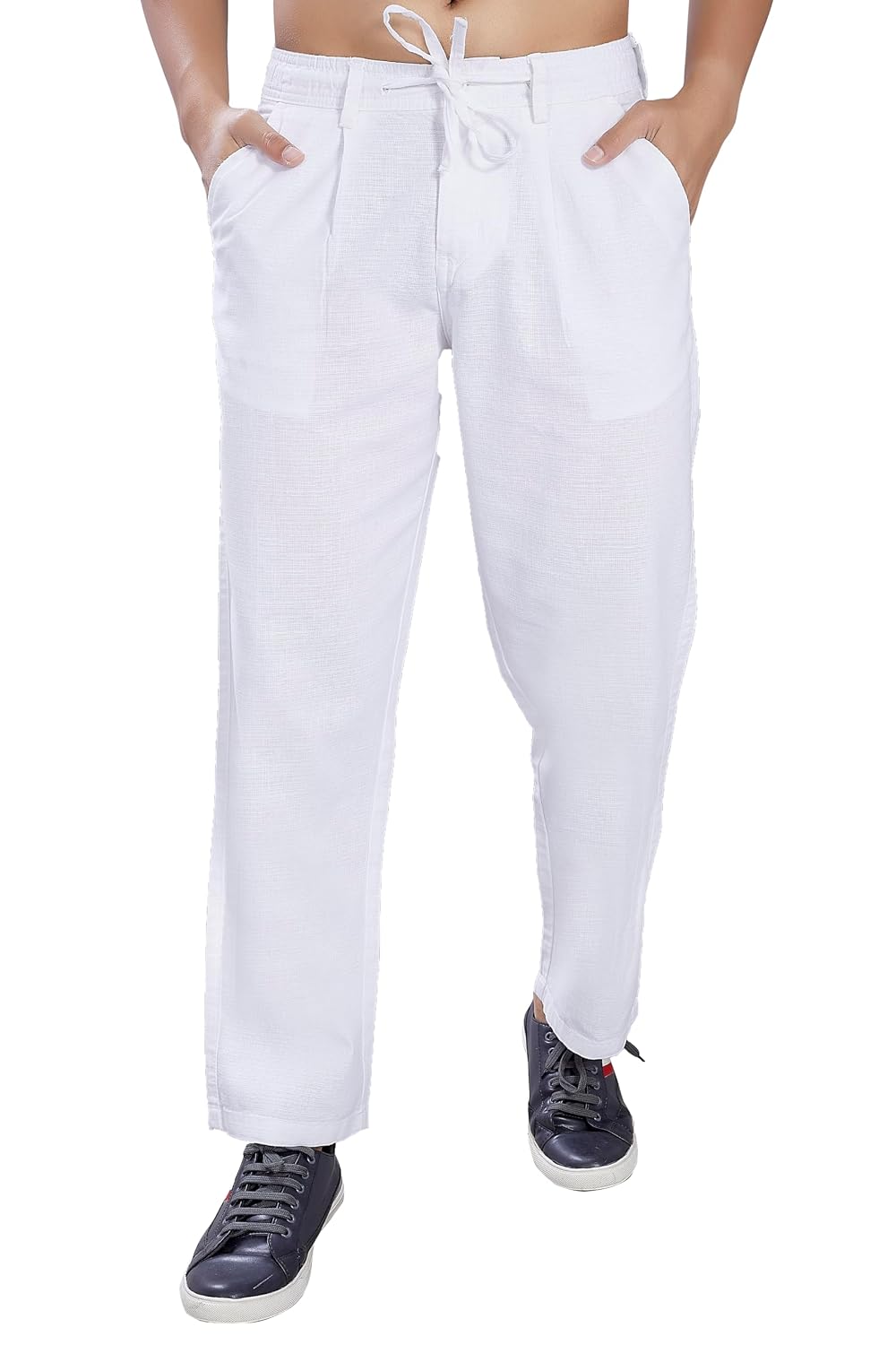 DIVISIVE Men's Relaxed Fit Front Pleated Cotton Linen Blend Trousers - Review, Price and Buying Guide