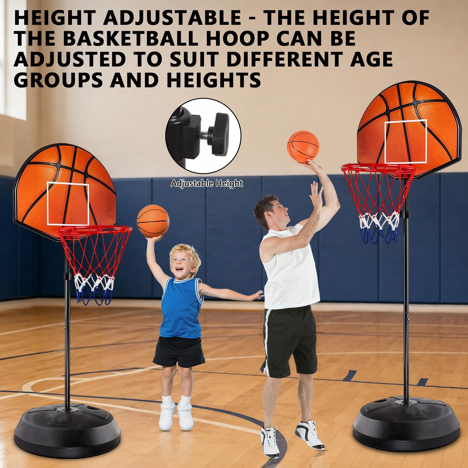 2 in 1 Basketballkorb Outdoor mit Dartscheibe Ständer, Basketballkorb Indoor Outdoor, Dartscheibe mit Ständer, 118-140cm Höhenverstellbar Basketball Korb mit Darts Target BäLlen Pumpe Geschenk