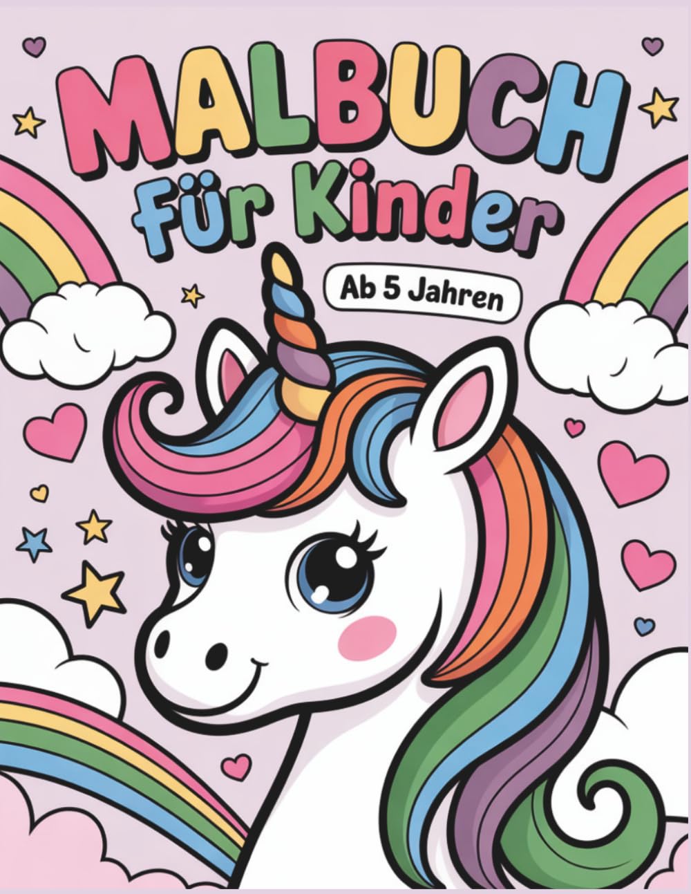 Einhorn Abenteuer Malbuch für Kinder ab 5 Jahren: Magische Einhörner zum Ausmalen