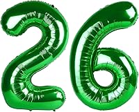 Vista 178 de Globos con números con estampado de vaca, globos de 40 pulgadas del número 0-9 (cero-nueve), globo de vaca para suministros de fiesta de cumpleaños