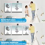 Recherche numérique d'angle avec laser électronique 4-Side Inclinomètre à angle magnétique fort avec rétroéclairage Protracteur de scie à bois Boîte de mesure de niveau d'outil pour la suspension