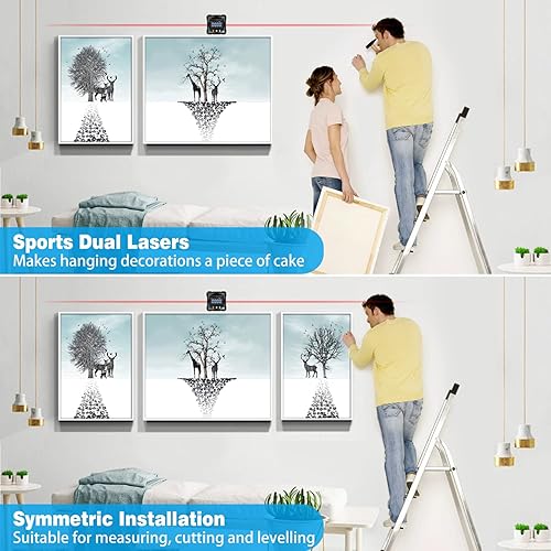 Miniatura 3 de Buscador de ángulo digital con láser electrónico  Calibre de ángulo magnético fuerte de 4 lados, inclinómetro de cubo con luz de fondo,