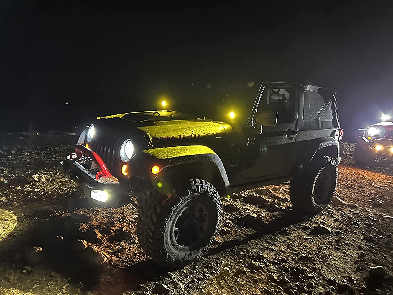 Image of 3.5 inch Round Amber LED Fog Lights 50W Combo Round Offroad Lights