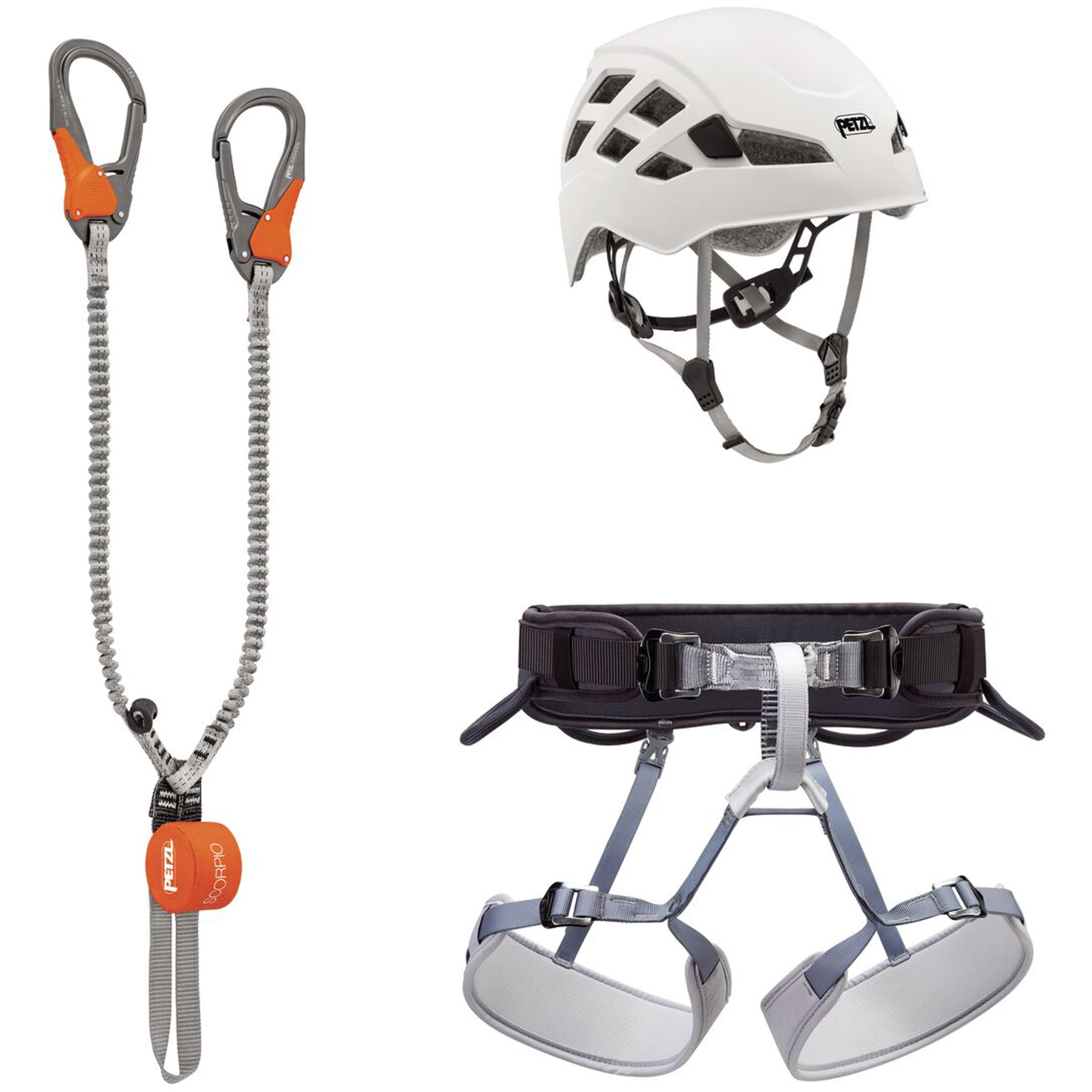 PETZL Unisex Kit Via Ferrata Eashook Kit Complet de Via ferrata, NoColor, 65-​96CM