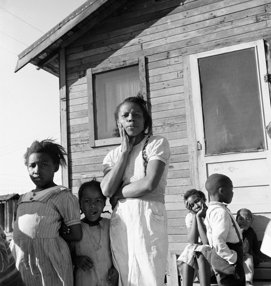 Migrant Family 1939 Nafrican American Family From Texas Outside Their Home In California The Husband Is Now Employed By The Works Progress Administration Photograph By Dorothea Lange February 1939 Pos