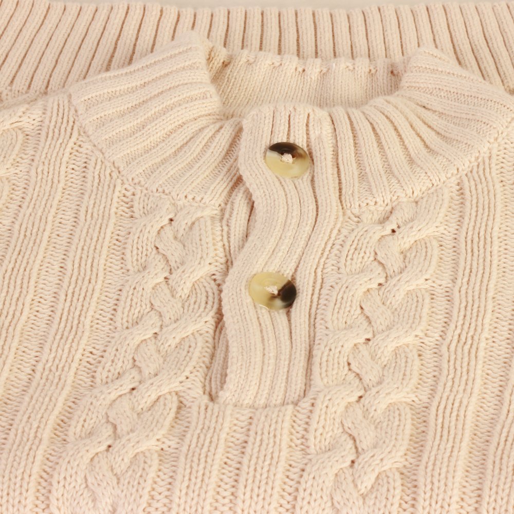 Elle Boy's Cotton Blend Classic Flatknit (EBFLD1351OB_Off White_M) 1