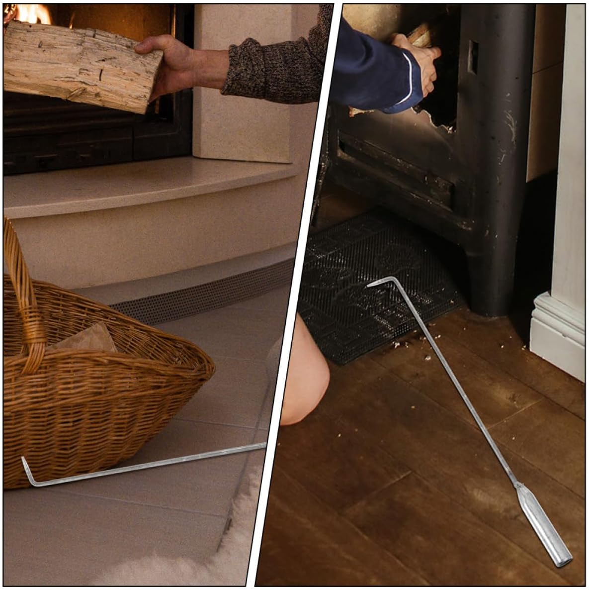 Handheld Fire Pit Poker Tool Ergonomic Design Convenient Campfire Accessory for Use Portable Fireplace Tool for BBQ Housewarming
