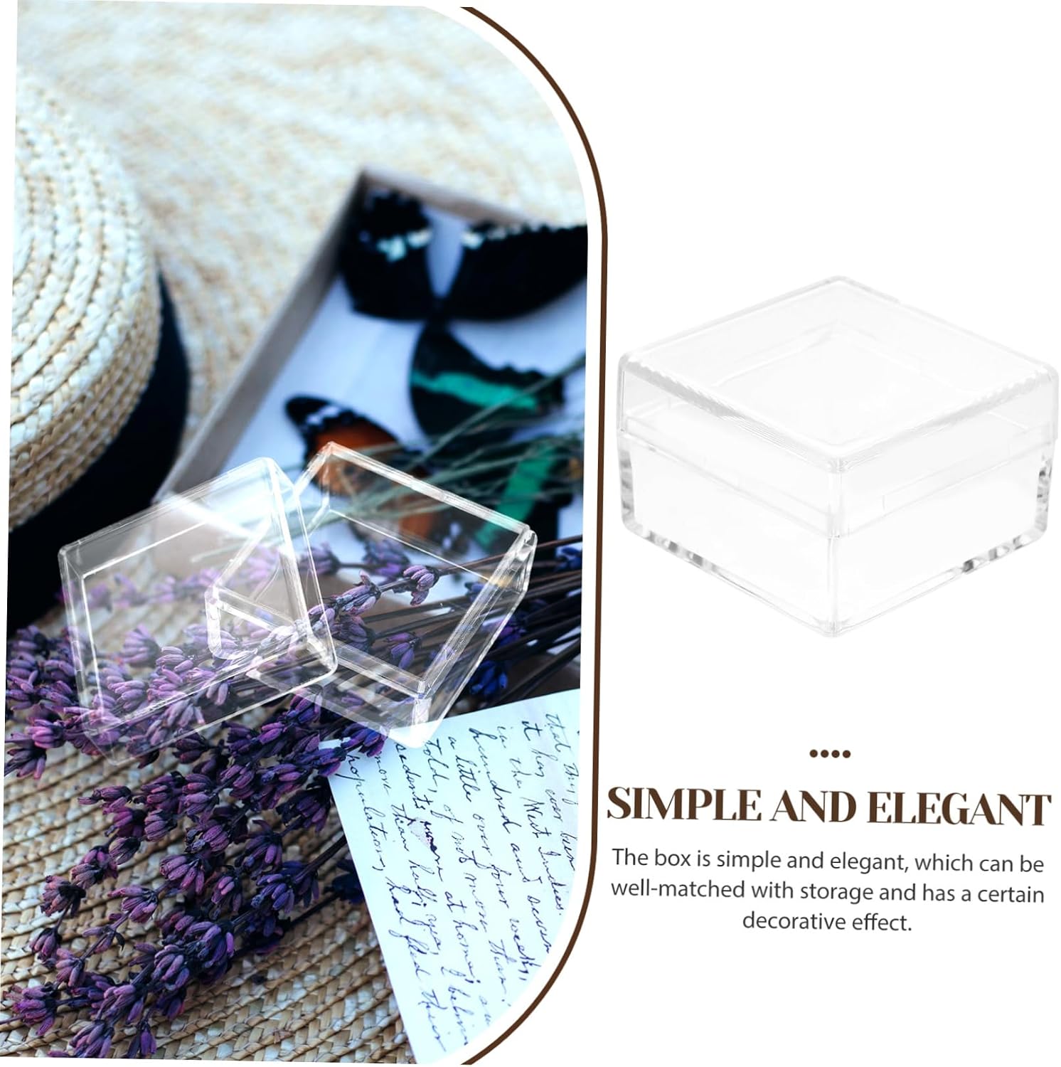 50pcs Specimen Storage Box Moving Boxes Lids Storage Bins Toy Organizer Display Case for Collections