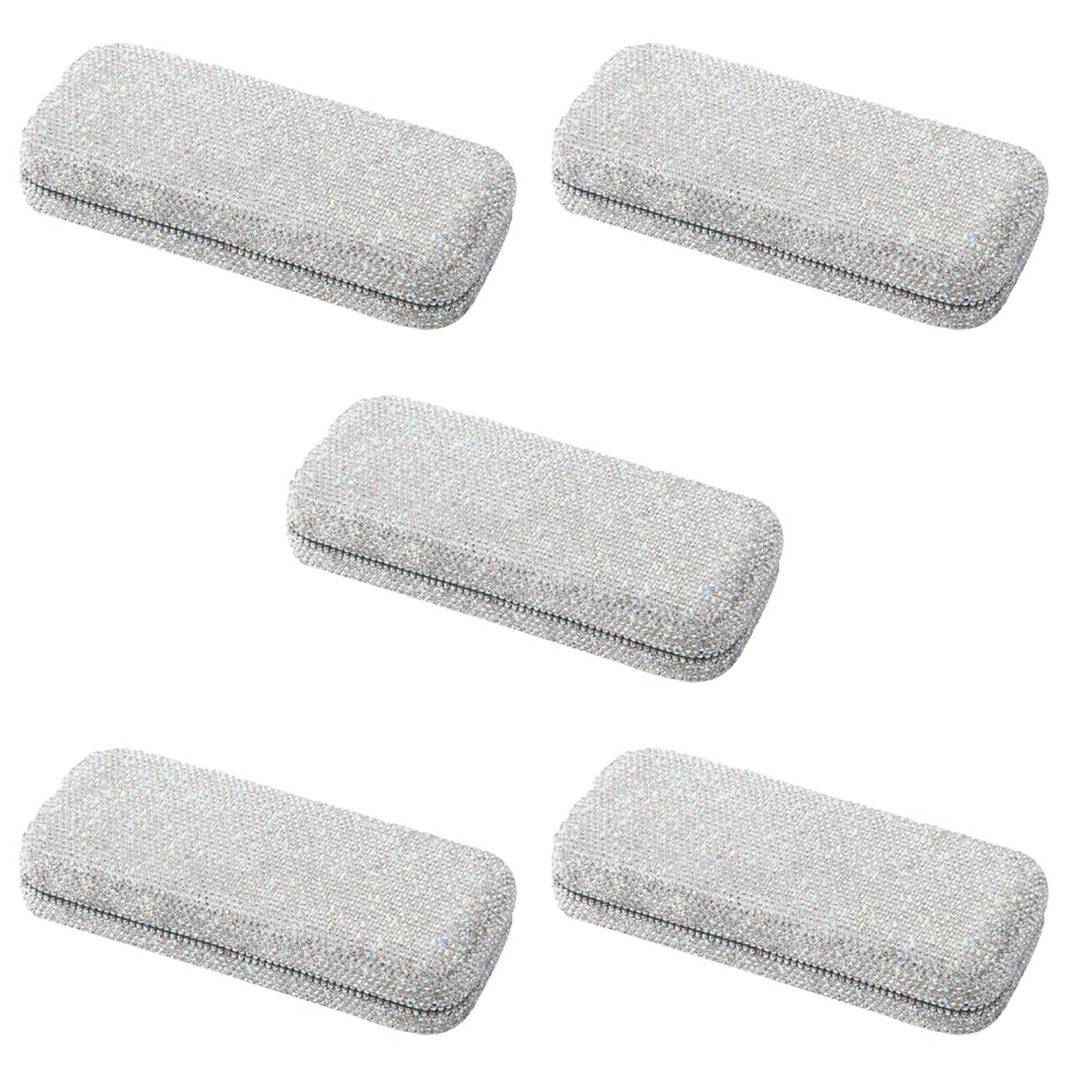 OUNONA 4 Szt. Samochodowe Etui Na Okulary Podróżne Etui Na Okulary Rhinestone Uchwyt Na Okulary