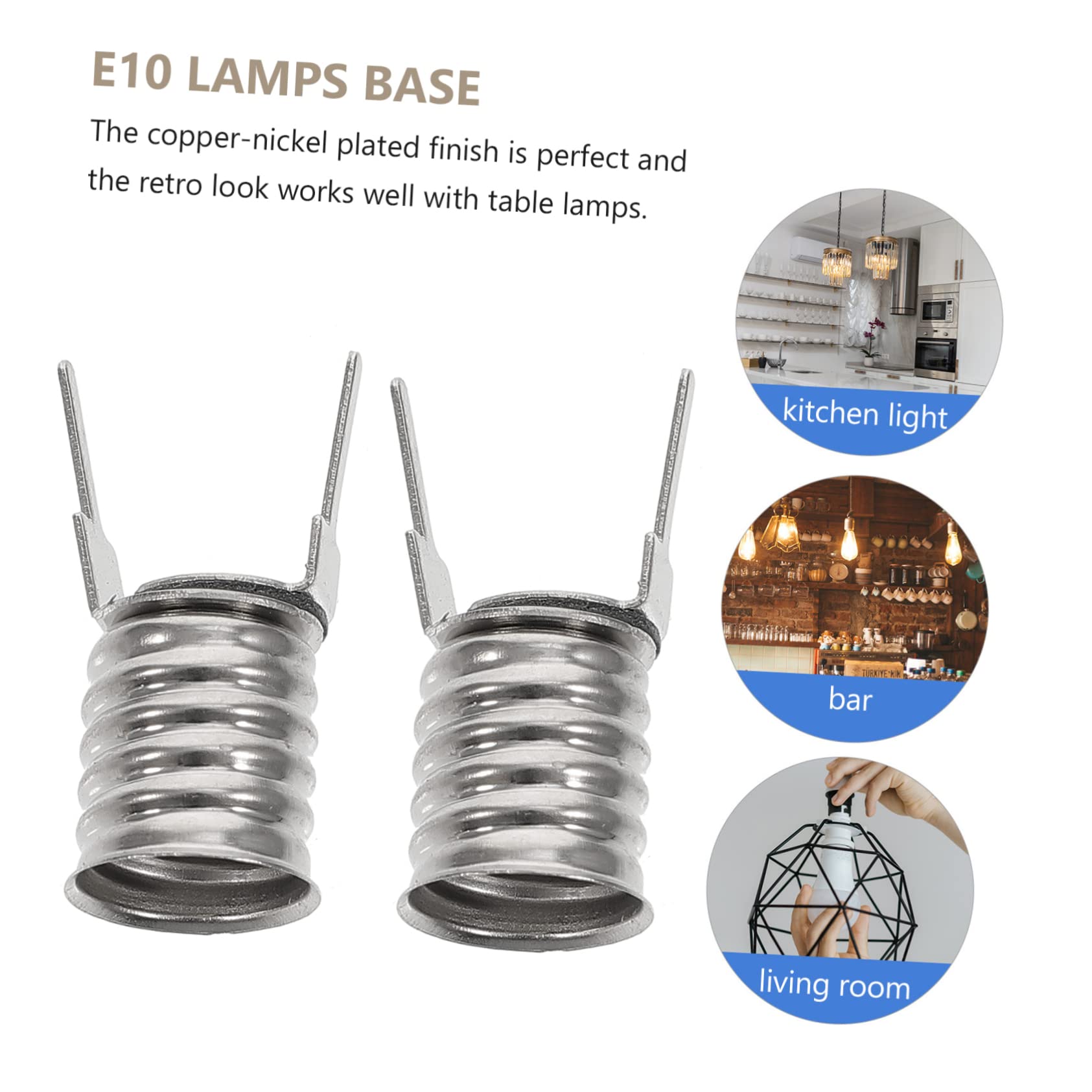 Tofficu 40 Piezas Portalámparas Atornillados para Bombillas Adaptador de Casquillo para Lámparas de Indicador Instalación y Uso Base de Luz Estable y Práctica