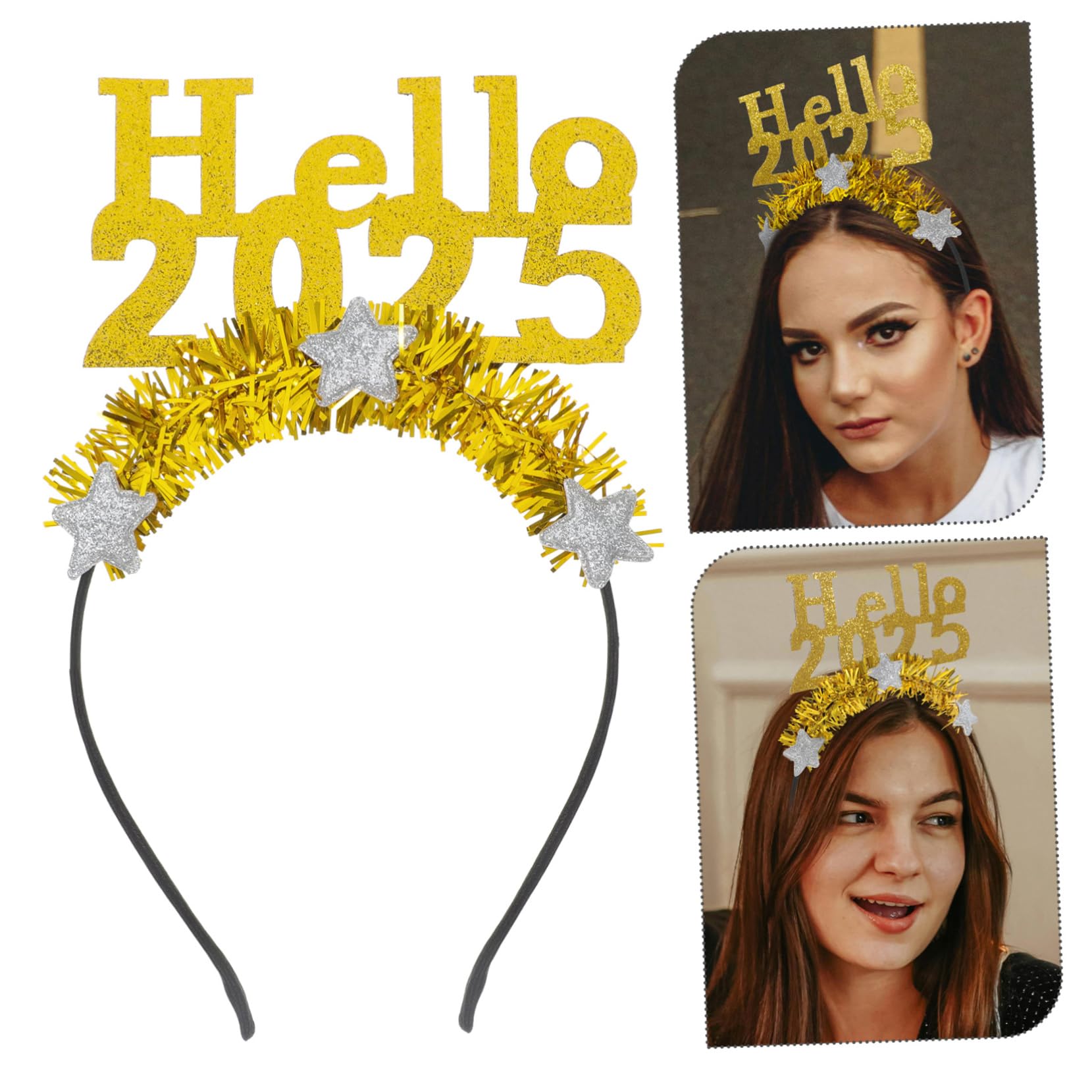 Amazon.com: CAJDEOPYE New Years Eve Headband Cheers Head 