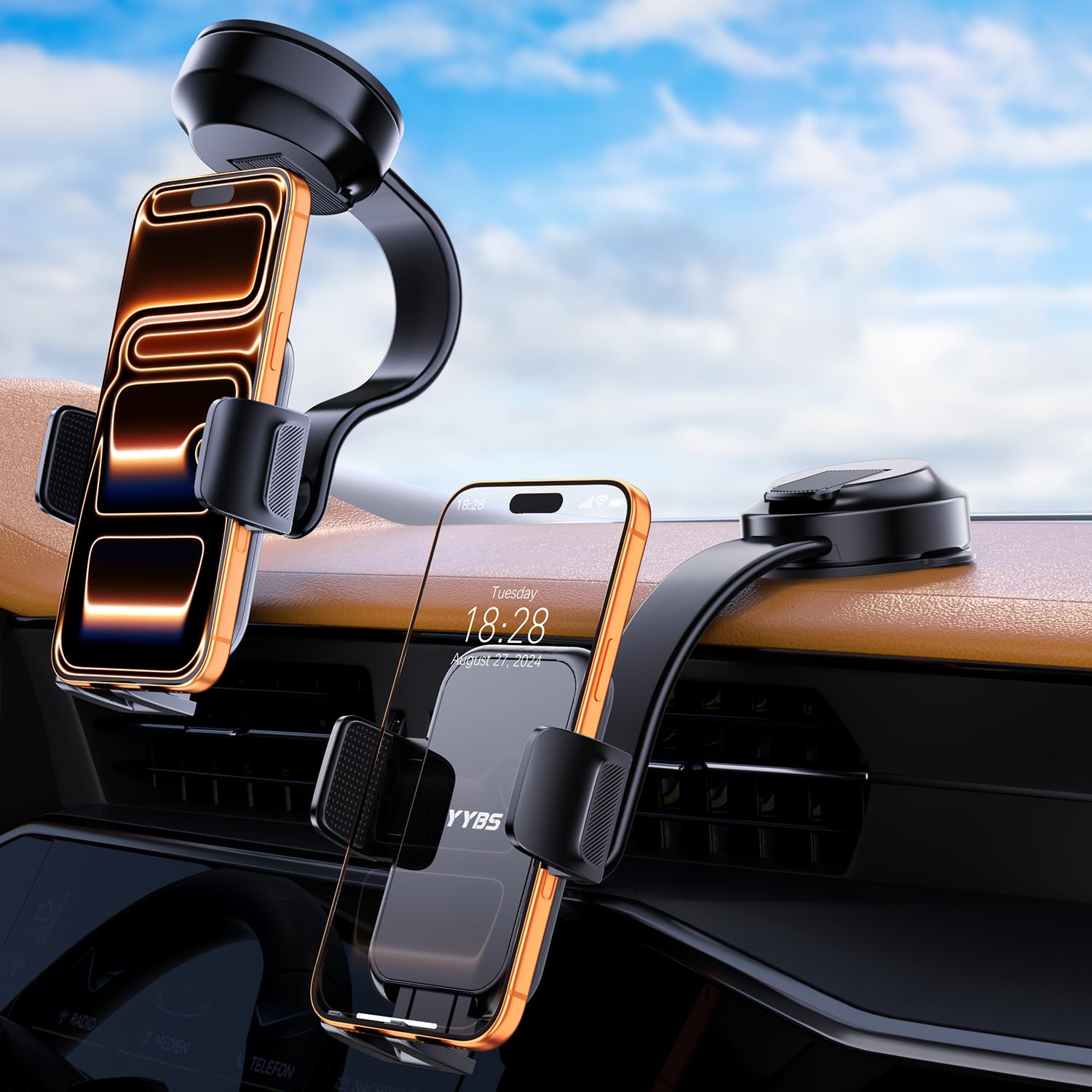 Amazon.co.jp: スマホホルダー 車 車載ホルダー【業界新時流・折り畳み