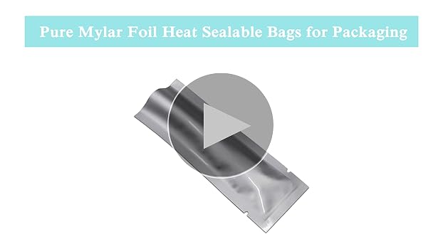 PABCK 500 Pcs Clear Front Vacuum Seal Bags - 1.38x5.91 Inches, Mylar Foil Pouches For Food Storage - View #11