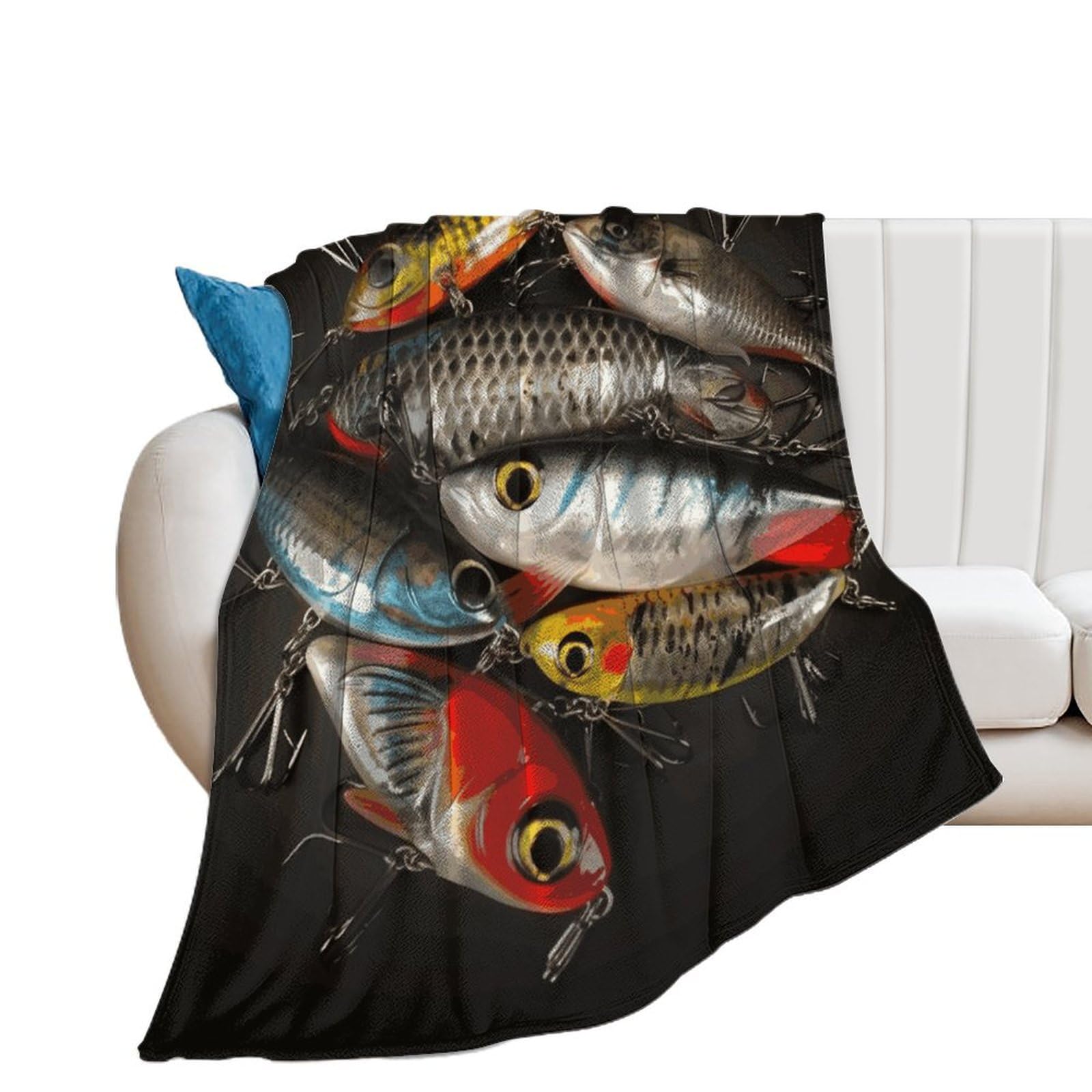 Couverture de canapé en flanelle microfibre lit voyage camping
