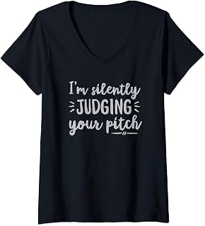 Womens Singing Teacher Vocal Coach Choir Director Pitch V-Neck T-Shirt