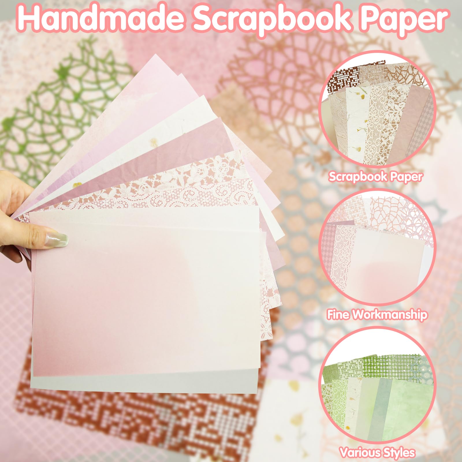 Papiers Scrapbooking - Feuilles et bloc de papiers imprimés