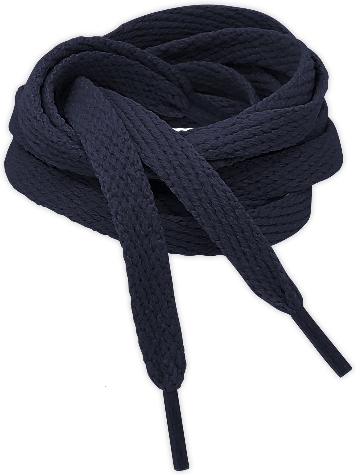 Flat Shoelaces 8mm Wide Trainers, Boots, Hi-Tops, Shoes, Football, Rugby, Gym, Running, Fashion
