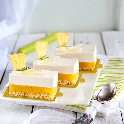 Miniatura 5 de 200 piezas de cartón rectangular, base de magdalena de mousse, platos de papel para postre de tartas para fiestas, bodas, catering, restaurante,