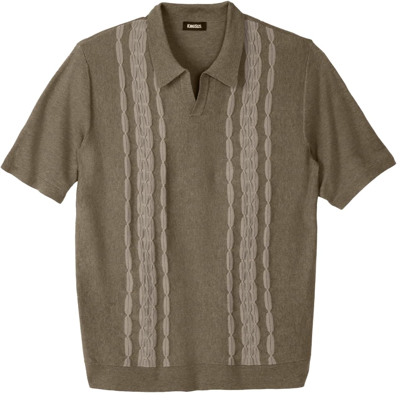 KingSize Men's Big & Tall No Tuck Sweater Polo