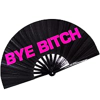 Algopix Similar Product 7 - SoJourner Bags Rave Fan  Bye Bitch Gay