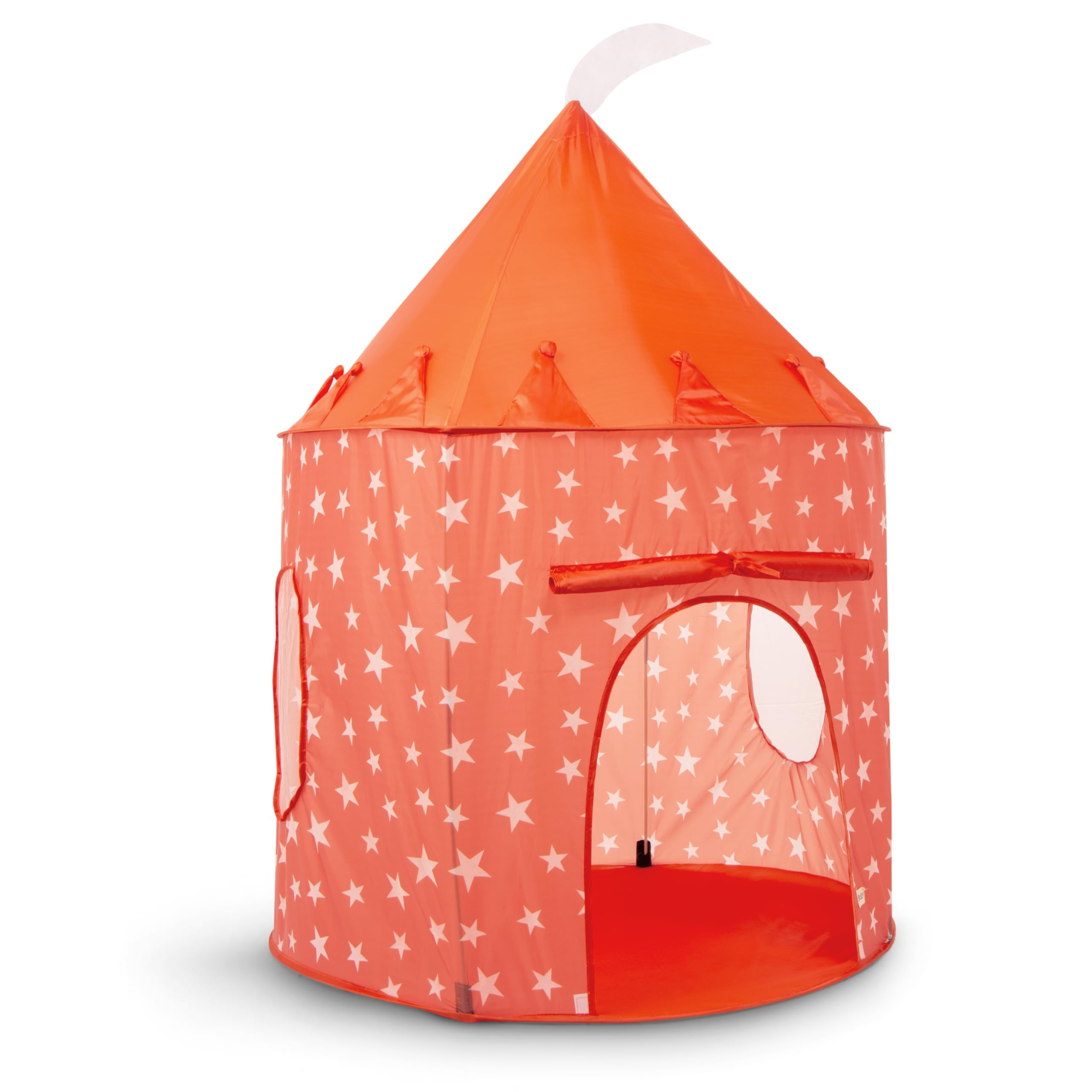 Tente de Jeu Orange pour Enfants, Maison de Jeu Pop-up Étoilée Intérieur/Extérieur pour Enfants et Tout-petits, Tanière de Jeu/Piscine à Balles & Jouets de Jardin, Design Orange Étoilé Unisexe