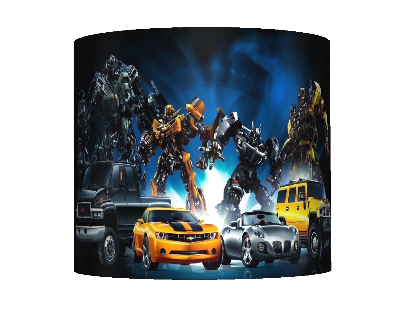 Funky Lampshades Boys Transformers - Ceiling Lampshade - 10" Drum - Bedroom Lamp Shade