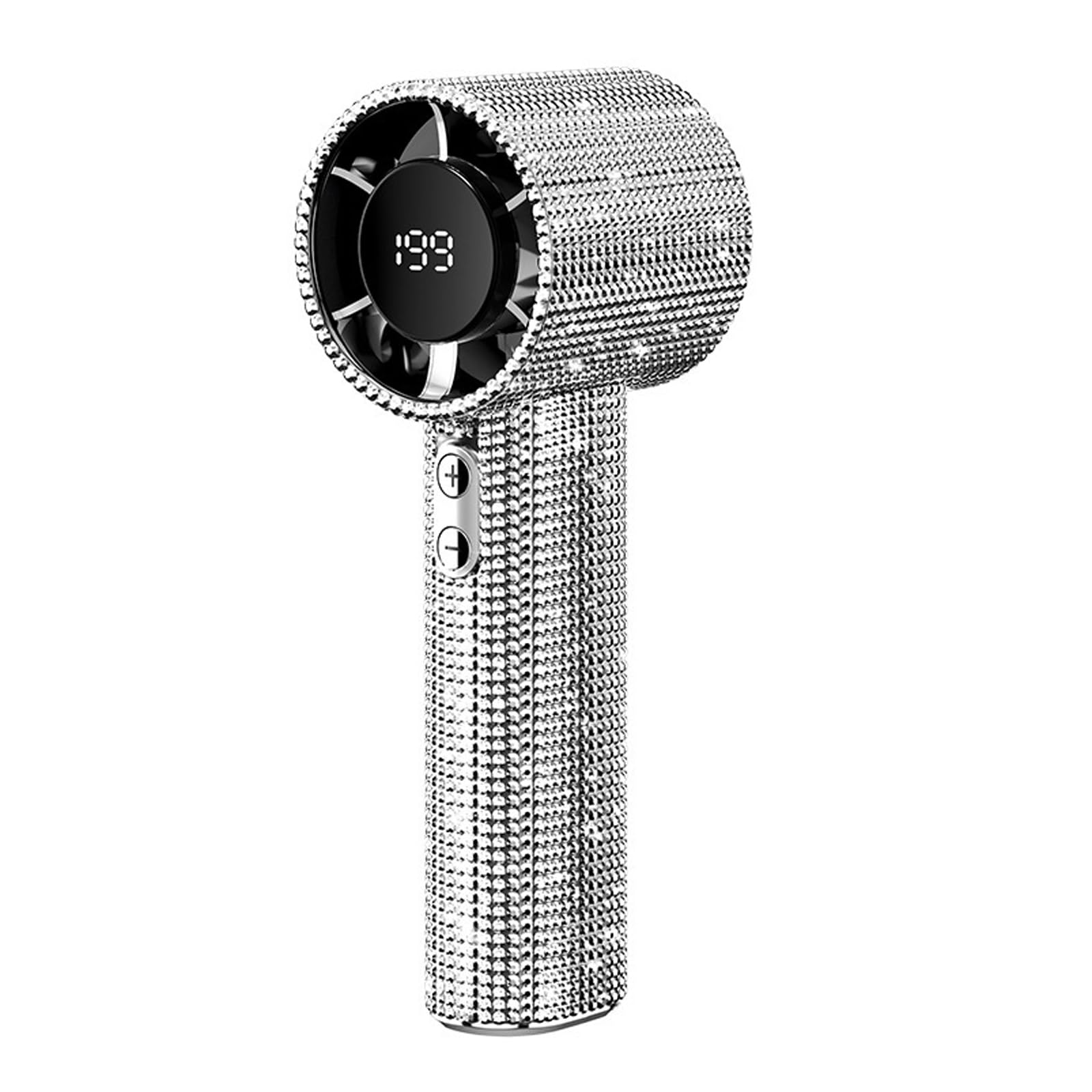 NMFLAB Portable Handheld Fan 199 Speed Small Cooling Quiet with Digital Display USB Rechargeable Usb Rechargeable for Outdoor