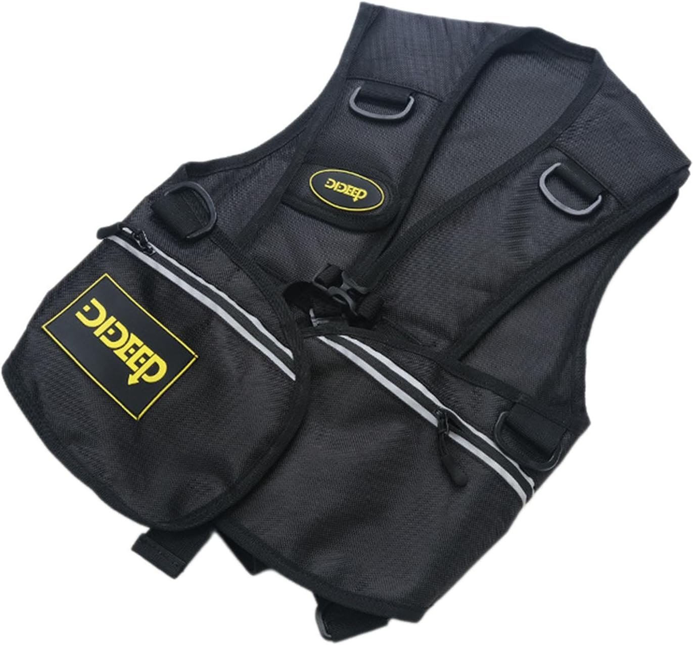 Scuba Diving Vest for 2L Tank, Thick Nylon Sleeveless Harness, Water Sports Diving Vest Equipment