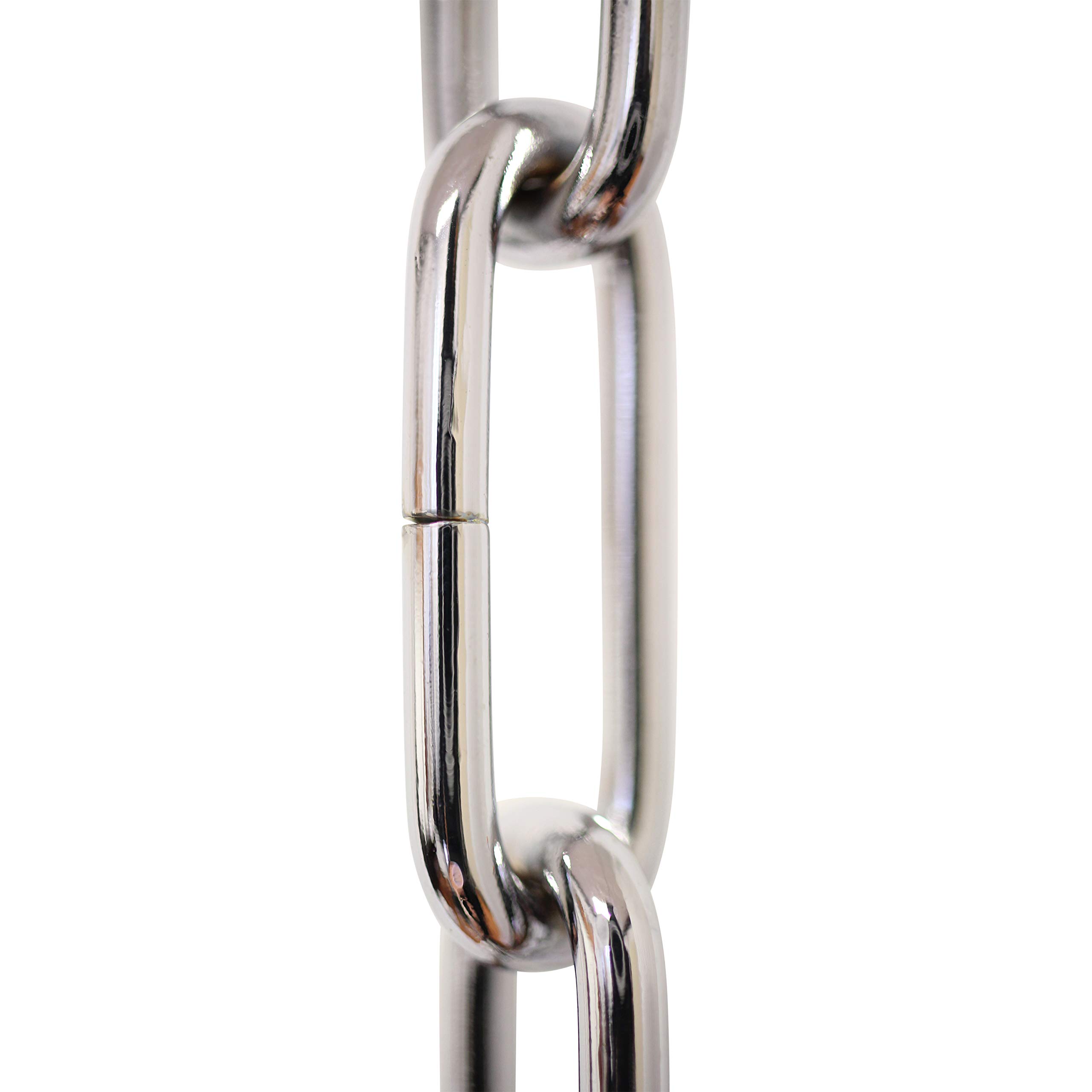 RCH Hardware CH-S59-395-PC-3 Steel Fixture Chain, Polished Chrome (3FT)