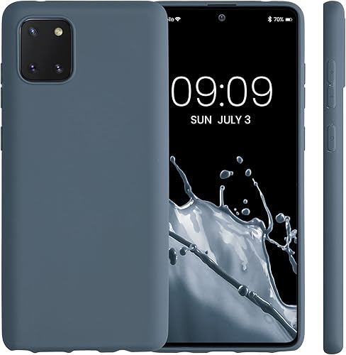 Miniatura 4 de kwmobile Funda compatible con Samsung Galaxy Note 10 Lite - Funda protectora de silicona TPU suave y delgada - Pizarra oscura